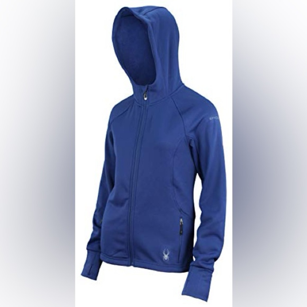 Spyder women’s Royal Blue Hayer Full Zip Fleece Jacket size large
